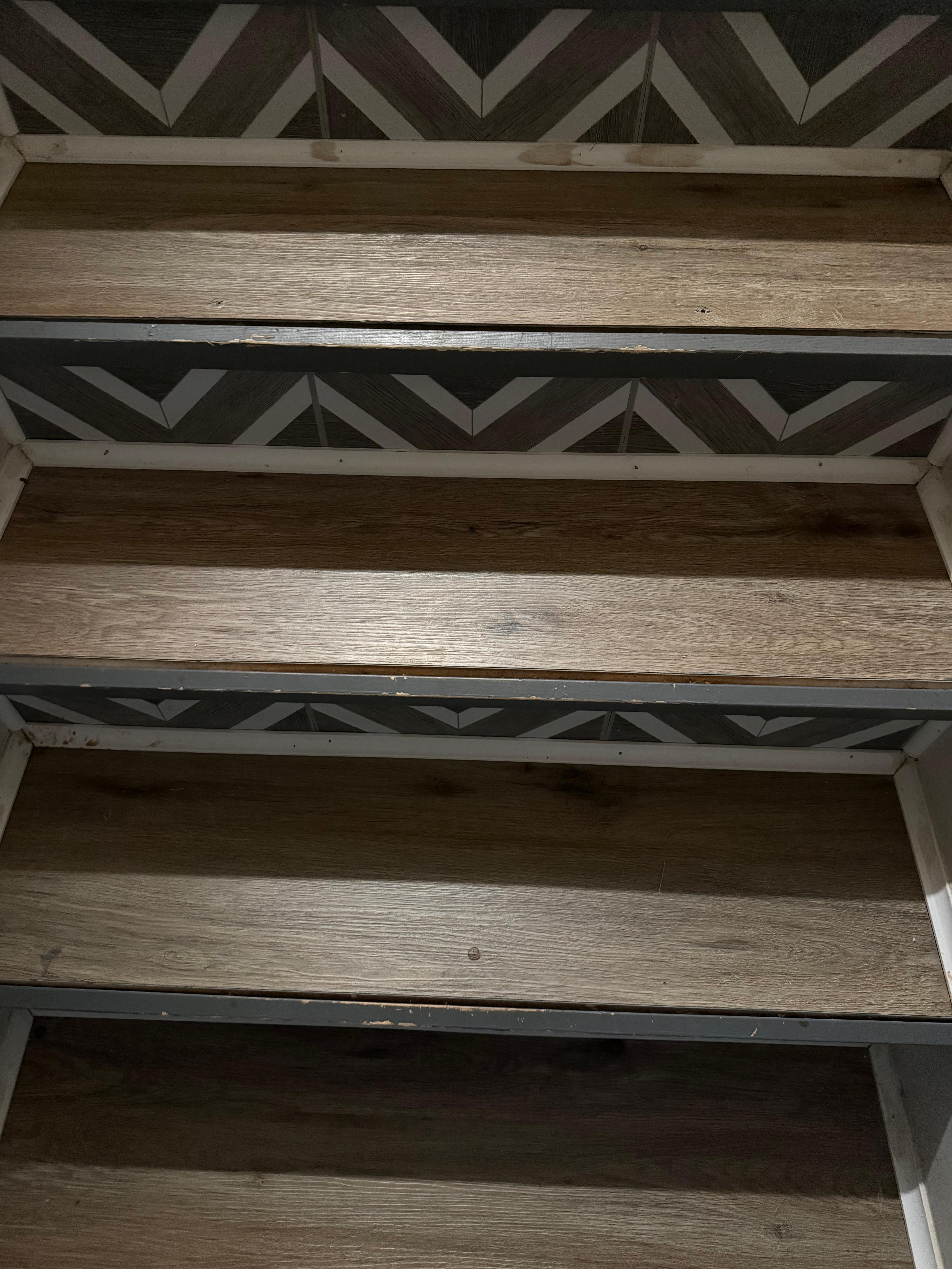 Stair trim coming apart.  