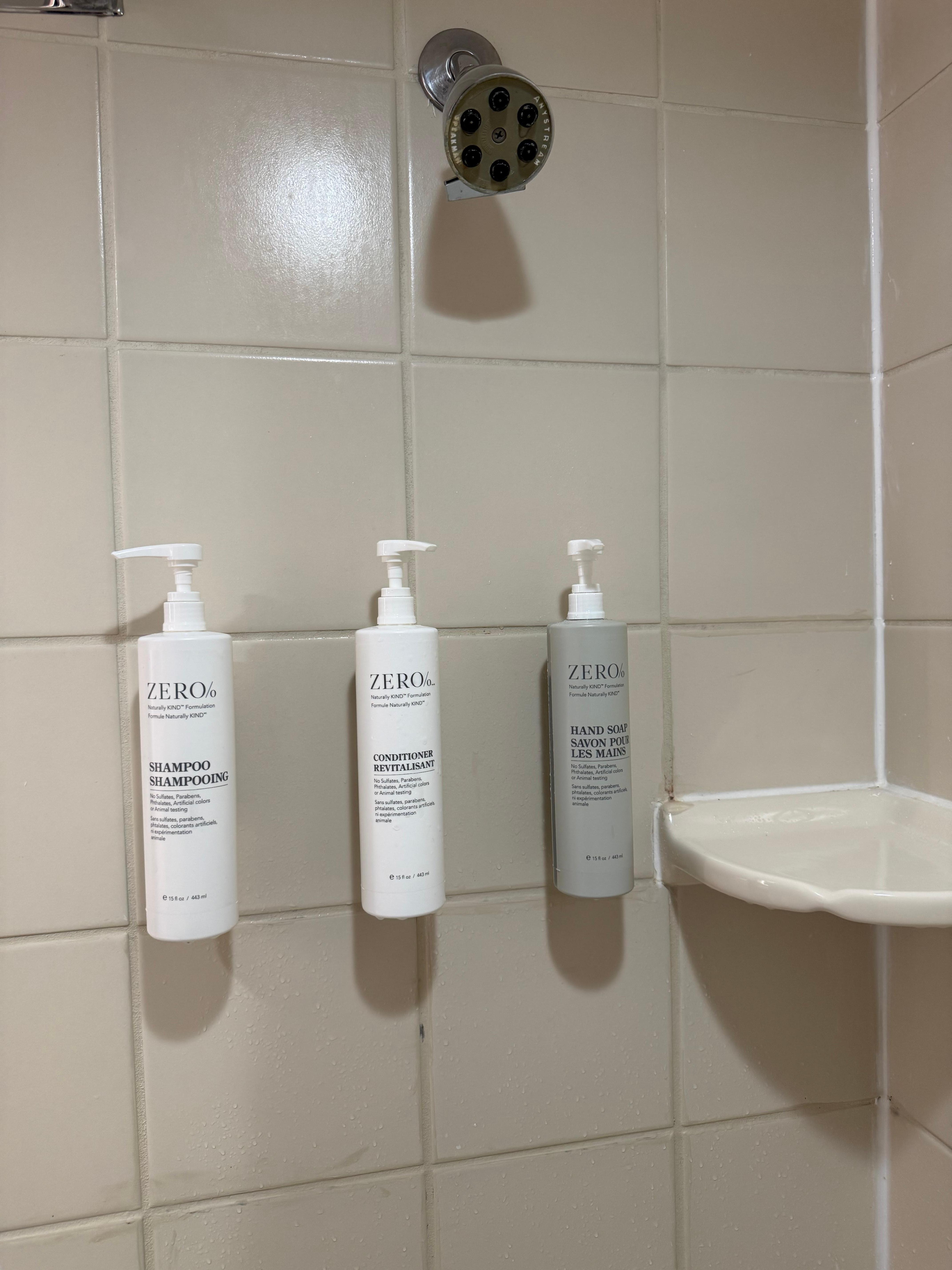 They put had soap in the shower instead of shower gel