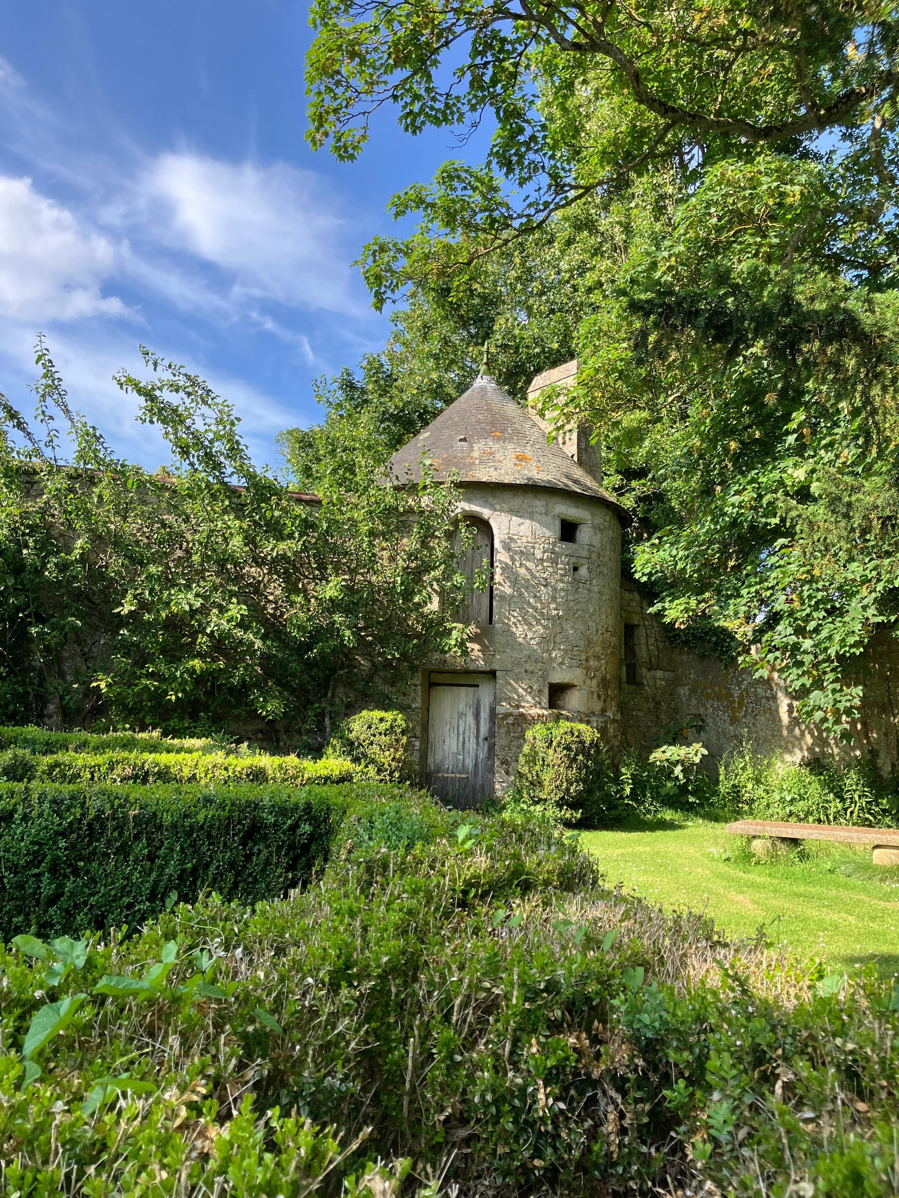 Ancient tower in the back