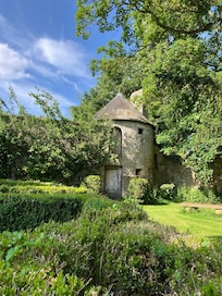 Ancient tower in the back