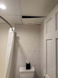 Fan in bathroom
