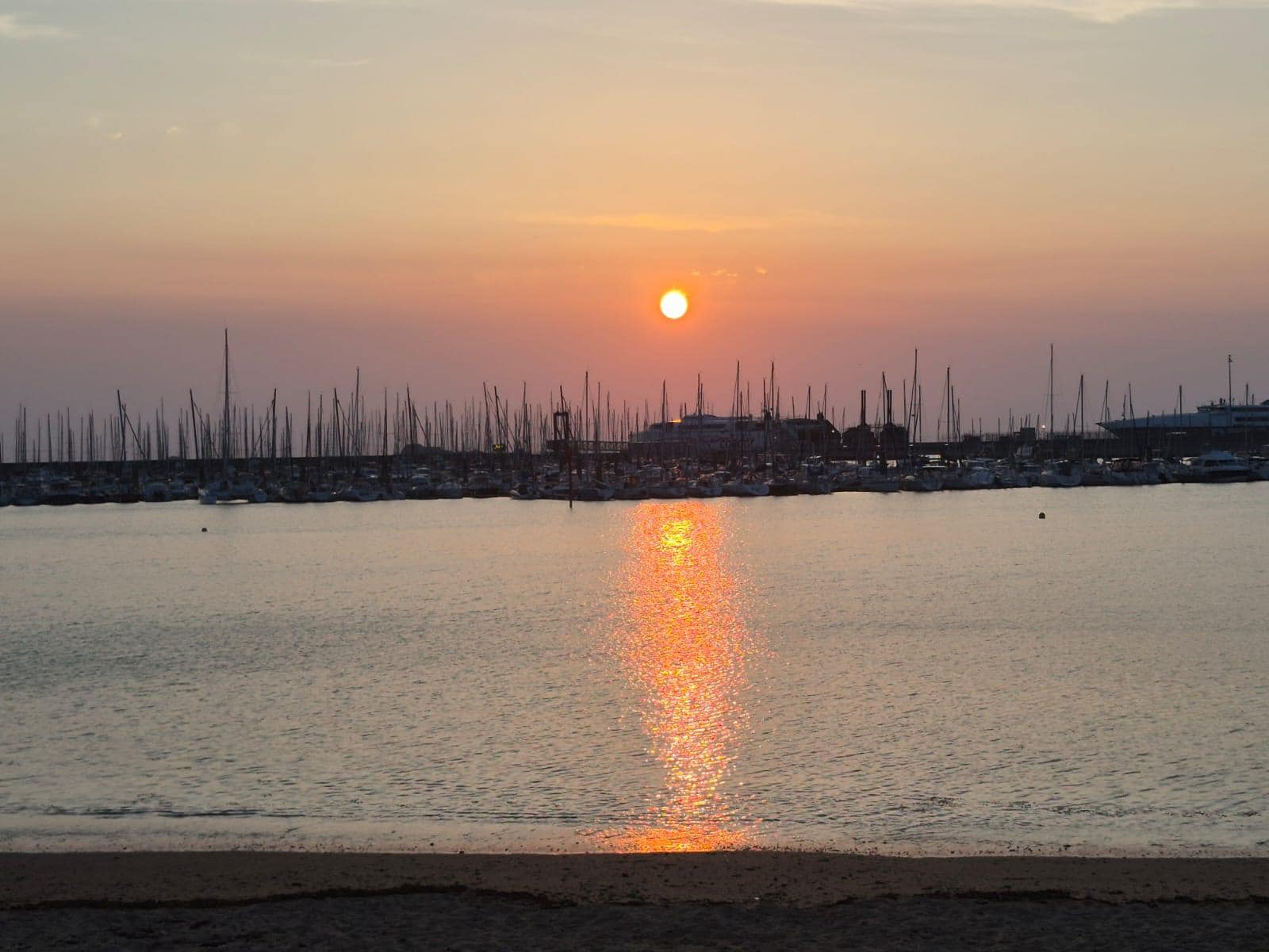 Beautiful sunset from the beach.