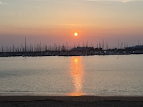 Beautiful sunset from the beach.