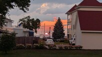 The view from the back patio