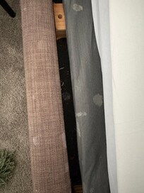 Toenails or fingernails and milk stains(I presume, I hope)