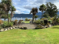 View from our room of Lake Te Anau