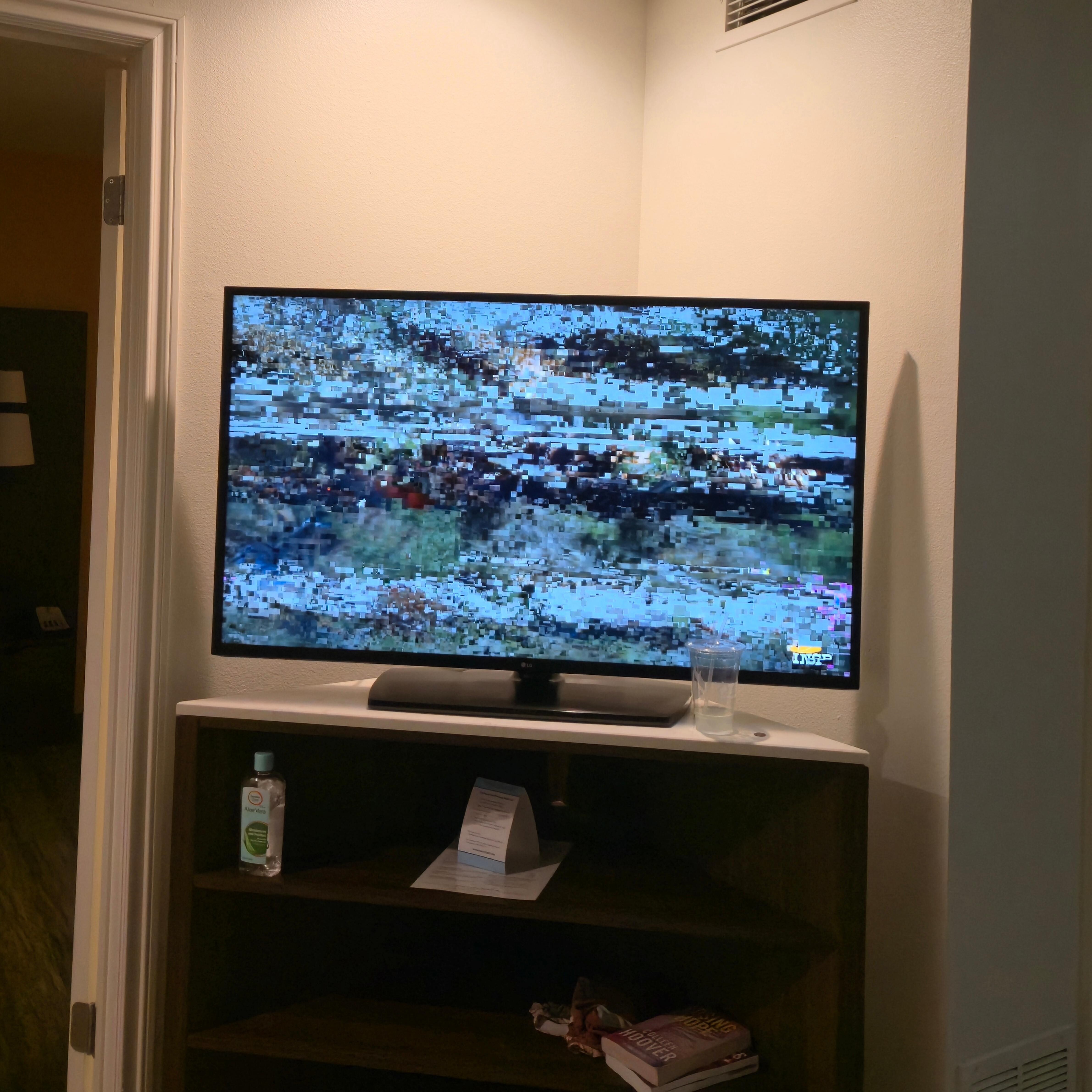 This happened on both tv's.