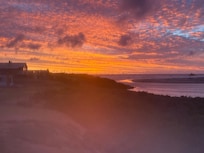 Sunset from the lounge area.