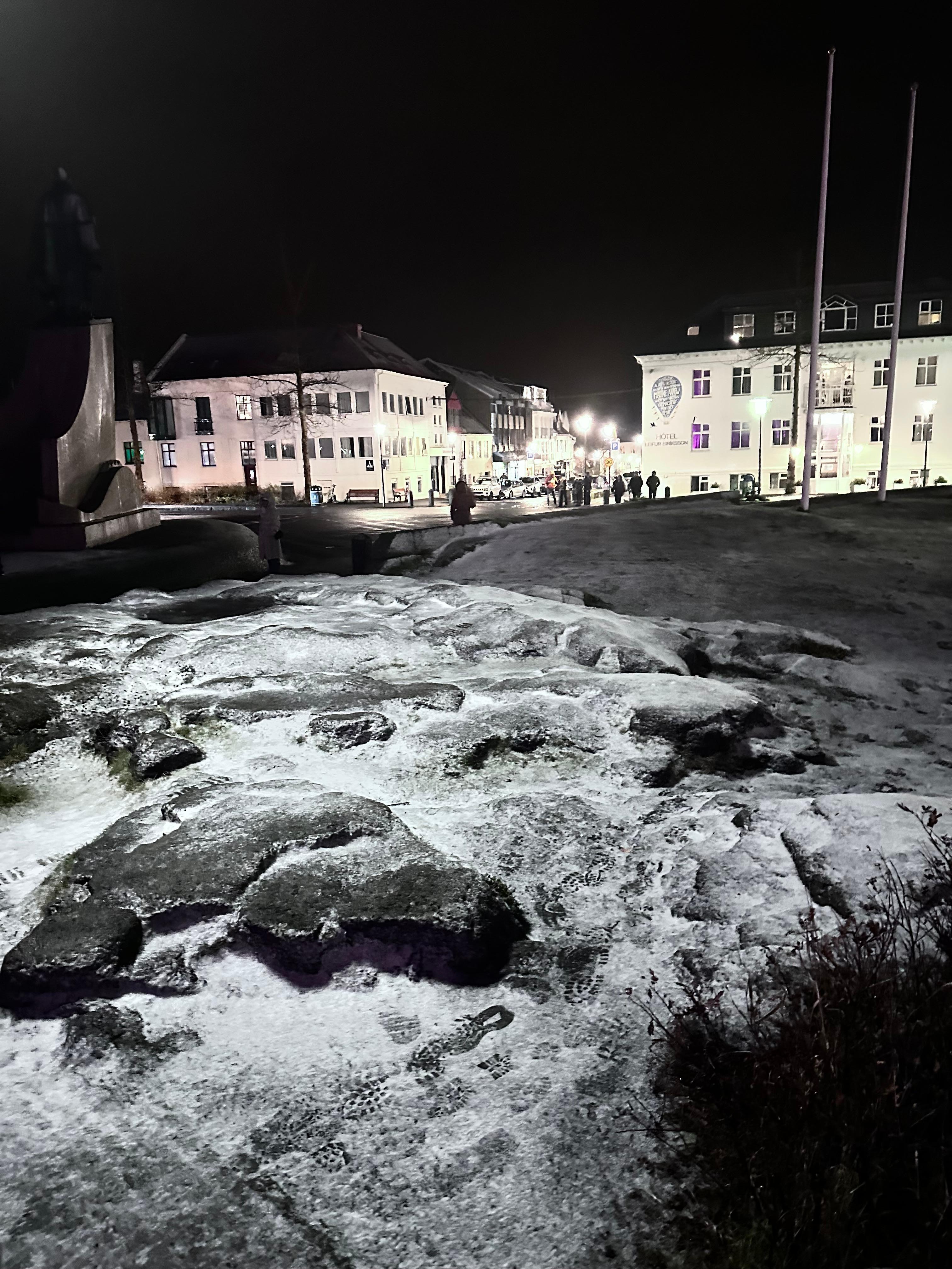 Hotel from the front, taken from in front of the church 
