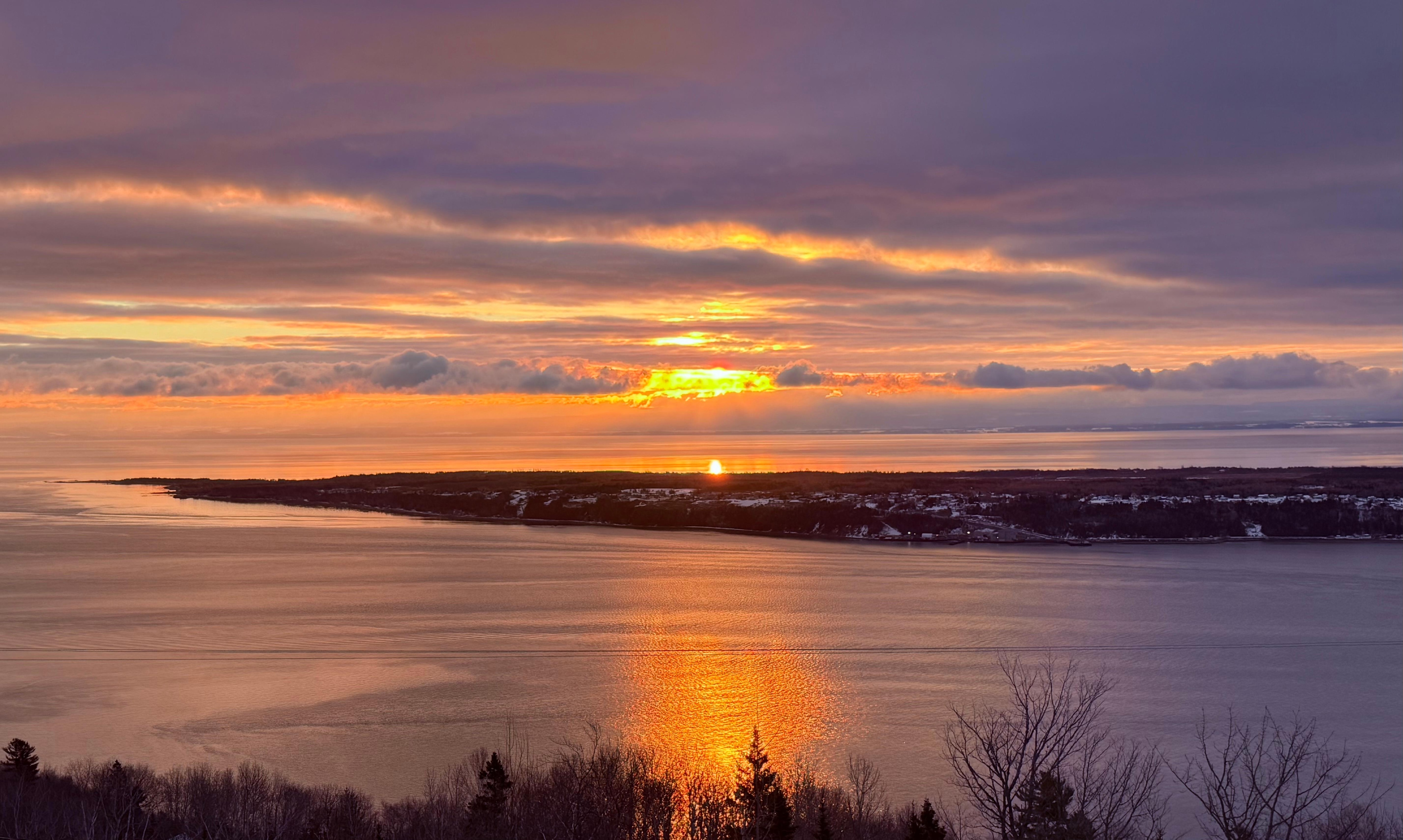 View of St Lawrence from deck.