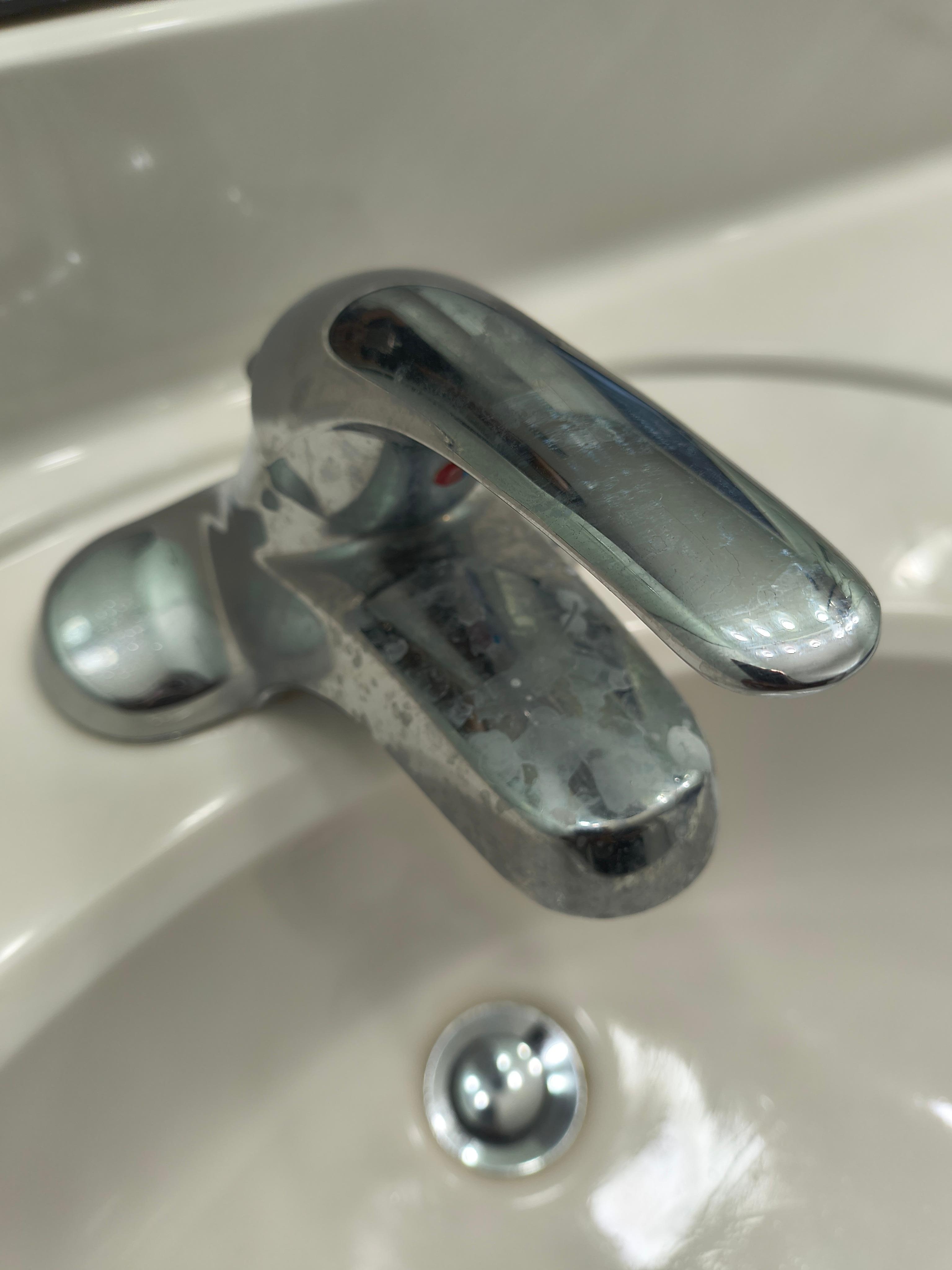 Faucet in mstr bath not clean