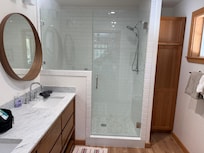 Want to remodel our bathroom just like this one. Gorgeous