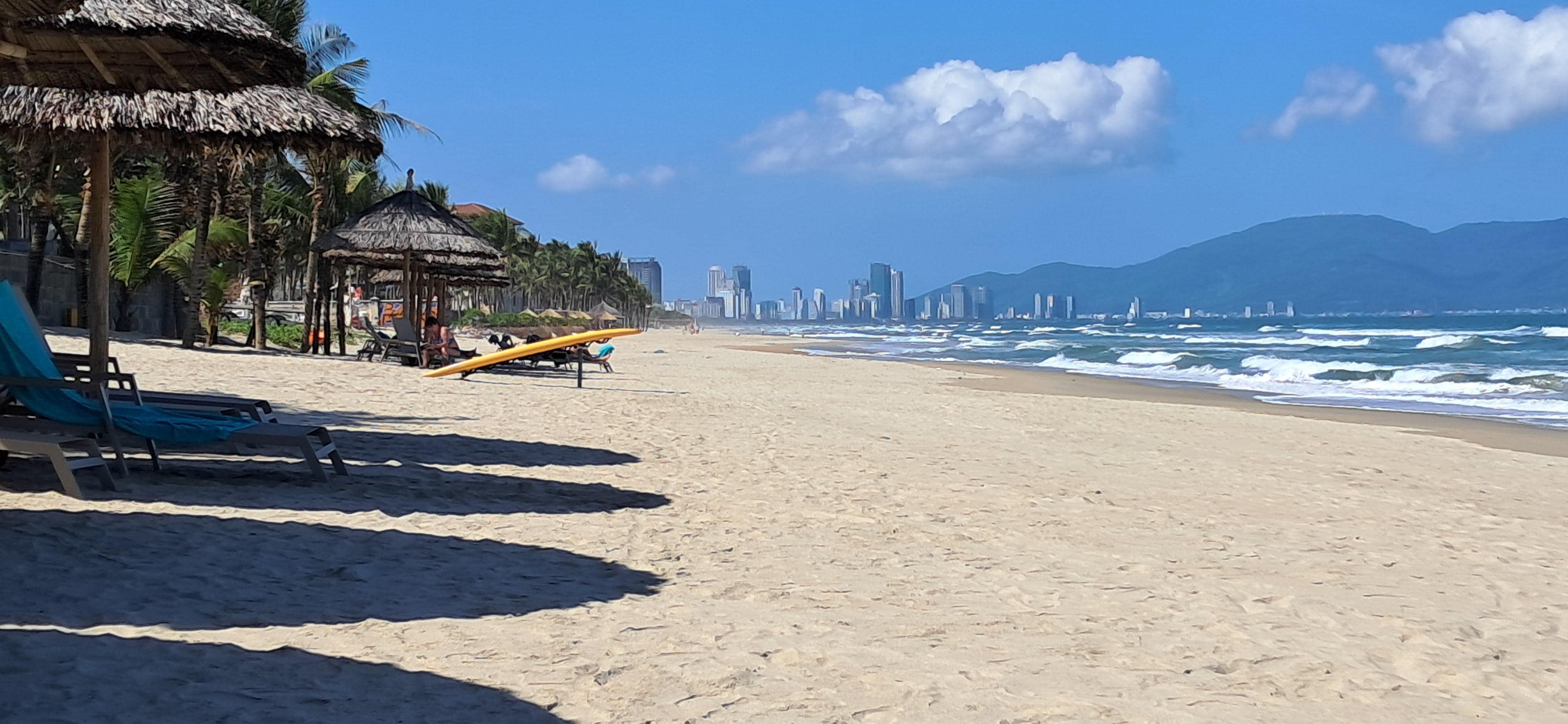 The beach went on for miles 
