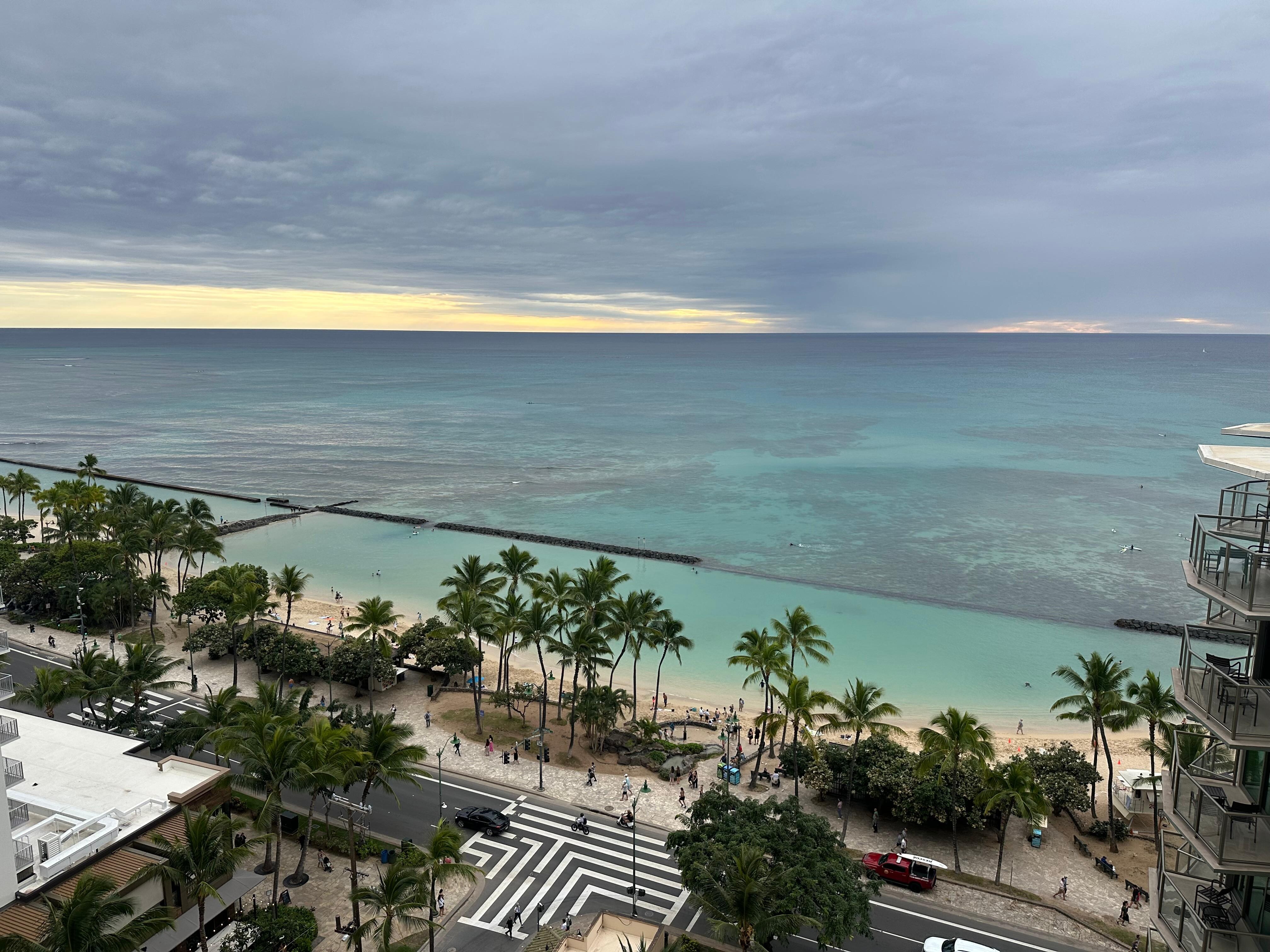 View from the balcony 