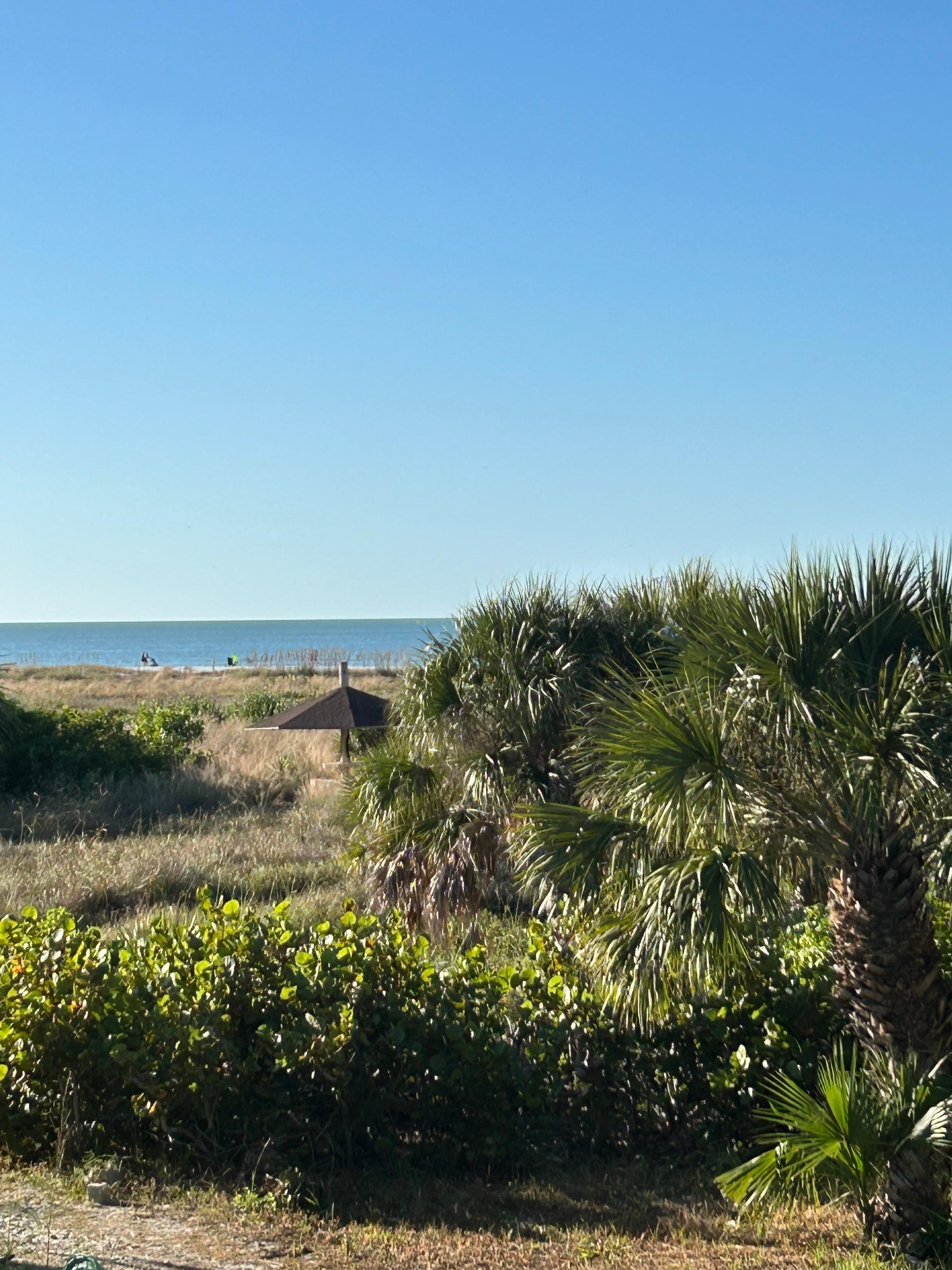 Beach view from our deck