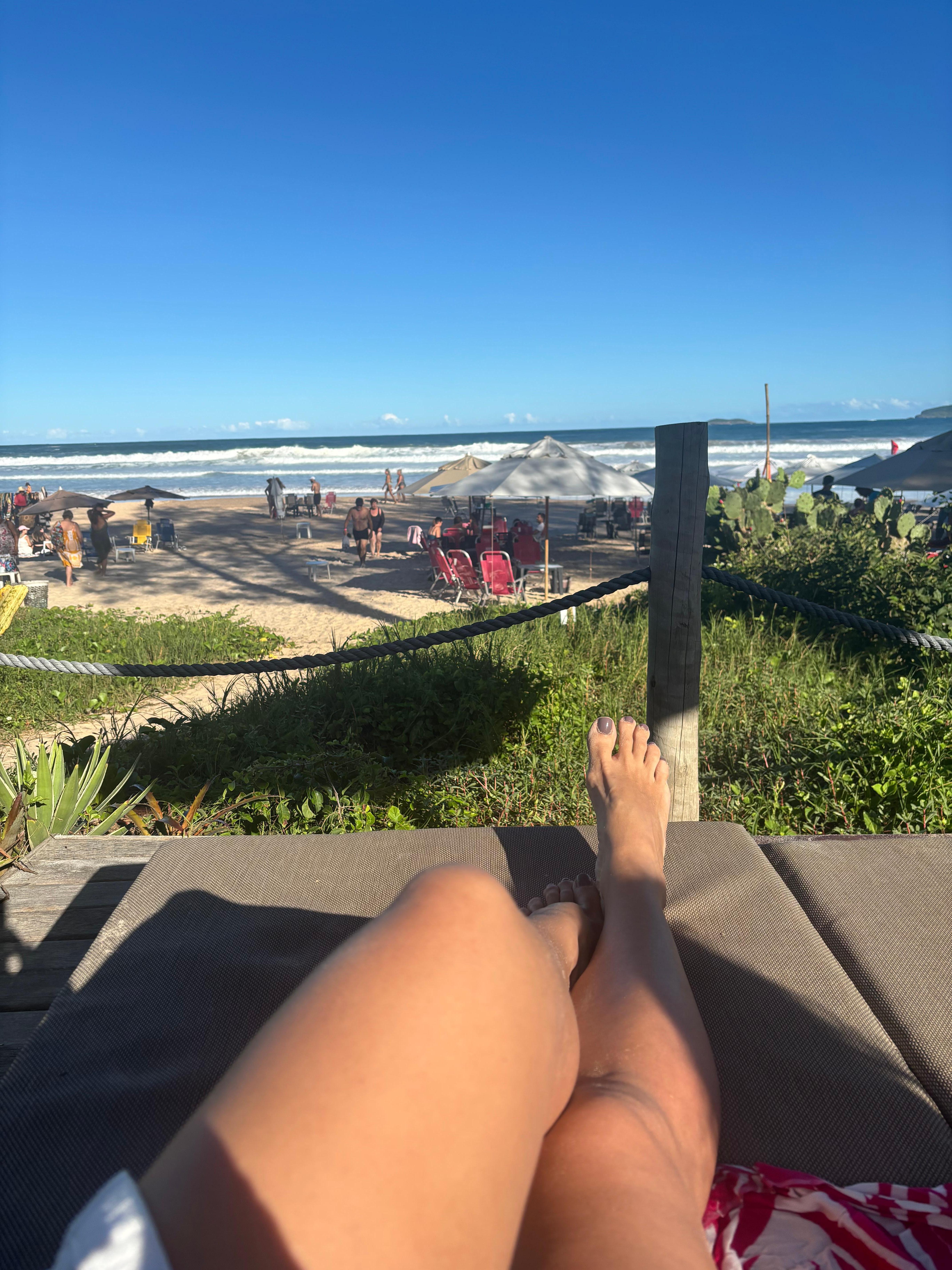 Pé na areia!