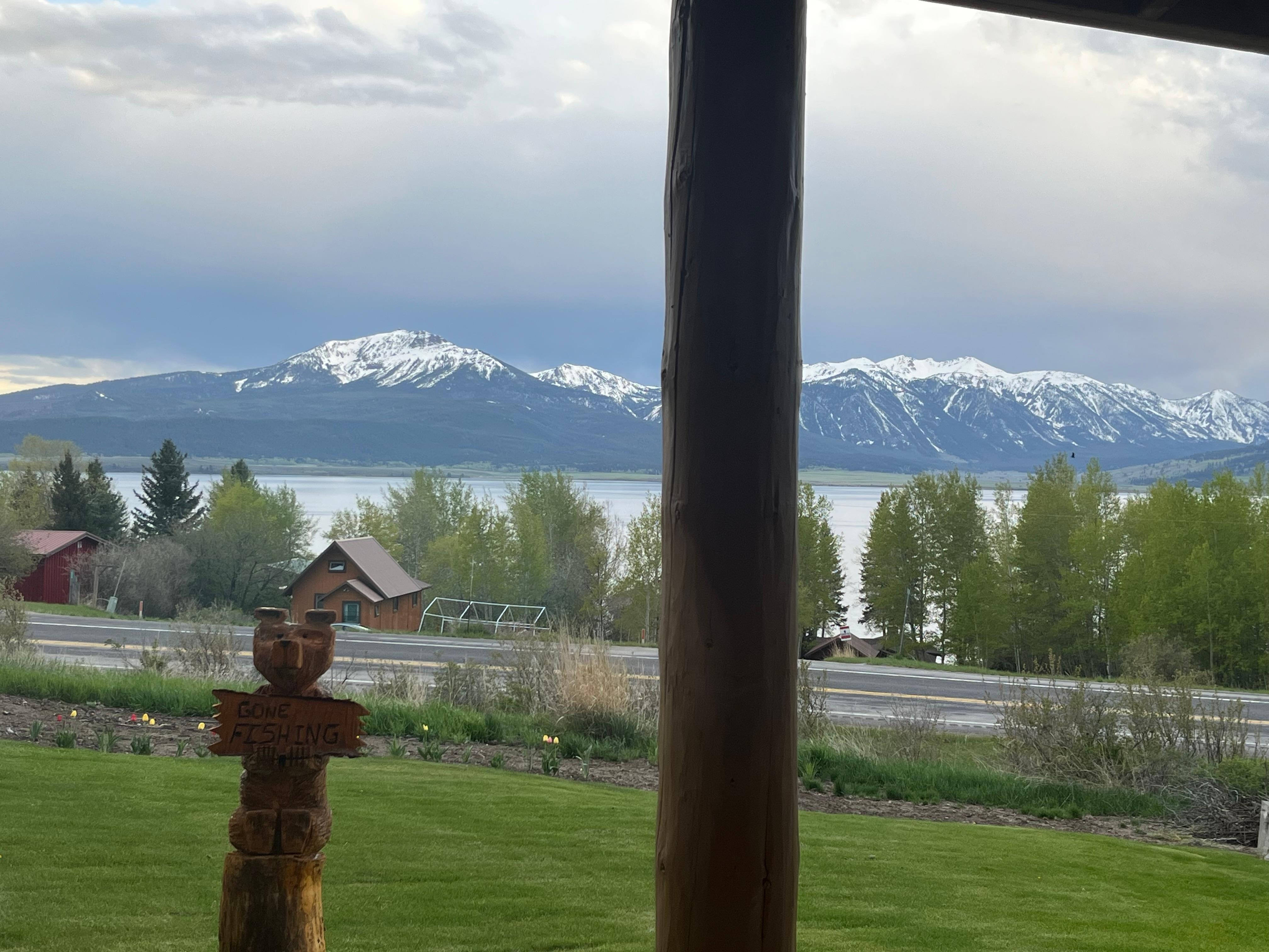 View from large picture window