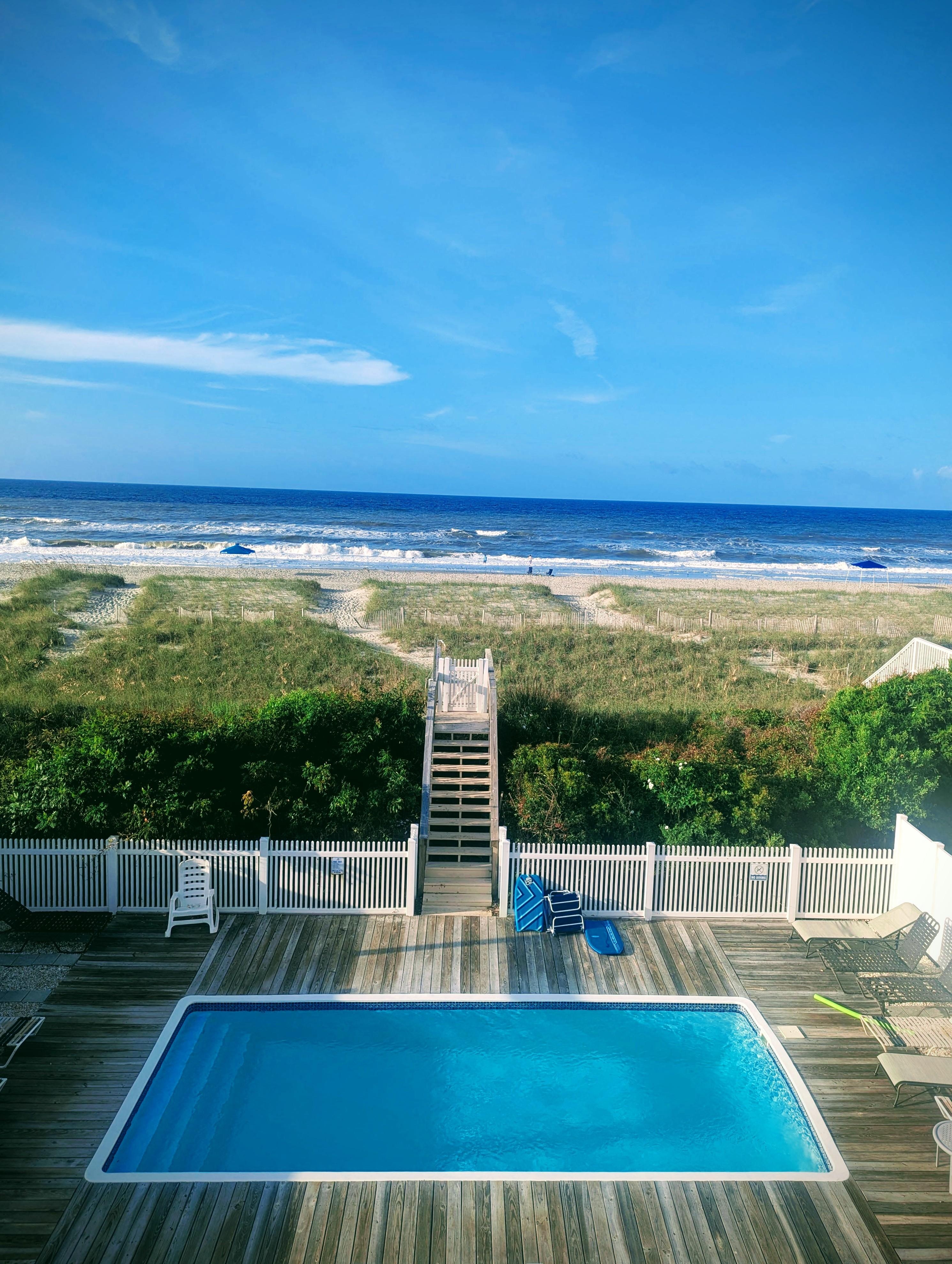 View from the upper deck. 