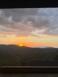 Sunset was beautiful from the cabin!