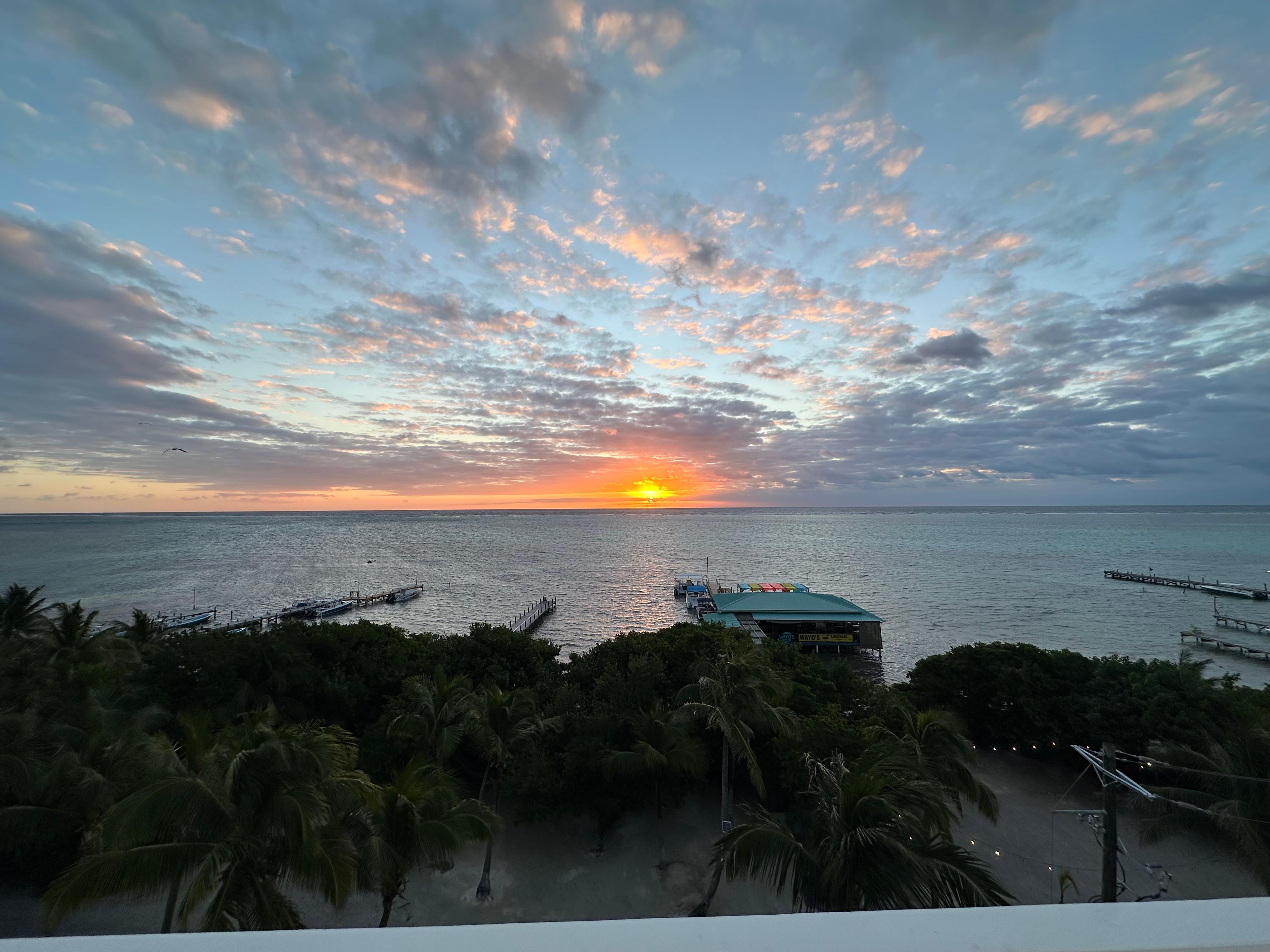 Sunrise from the rooftop