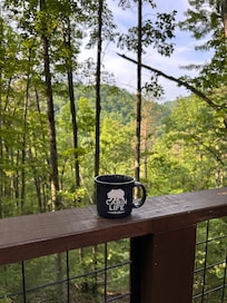 Coffee on the deck