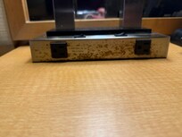 Rusty night stand lights (which only had 1 of the 2 bulbs…)