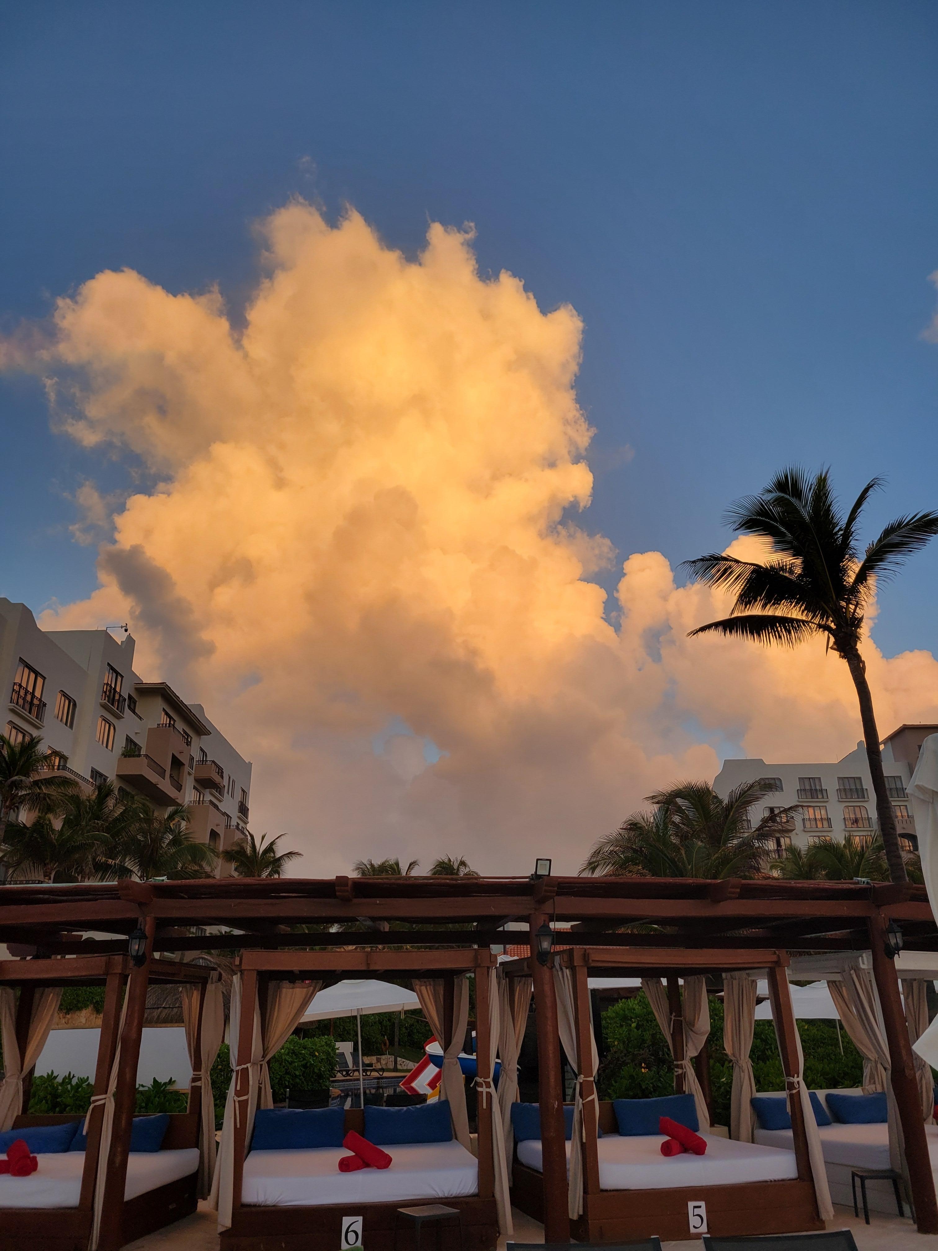 Beachfront, facing the hotel near cabanas/ceviche restaurant 