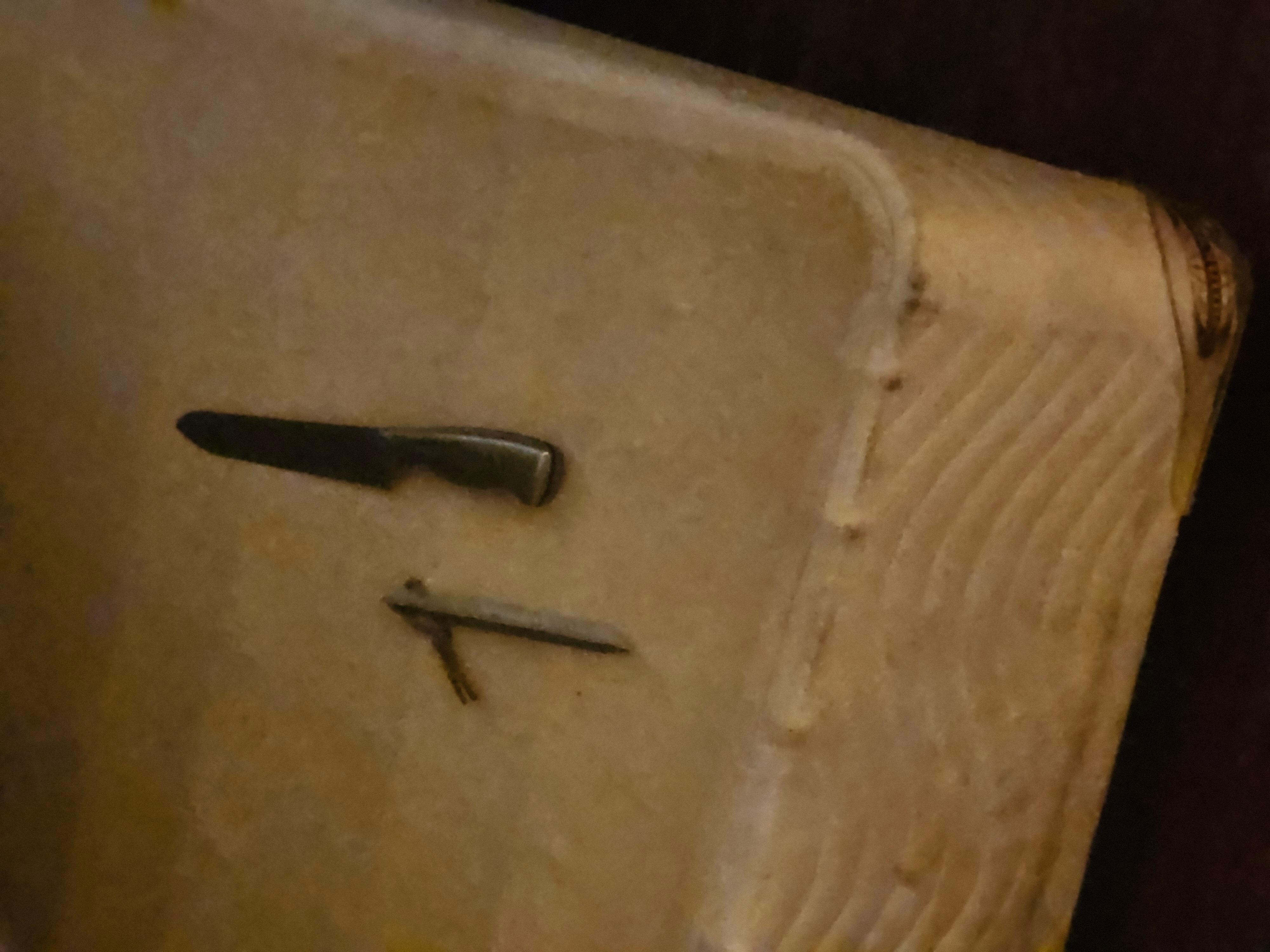 Under mattress during check 