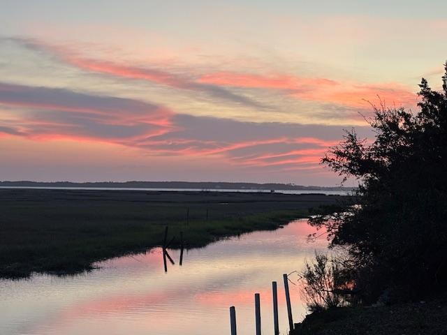 From the deck at sunset.