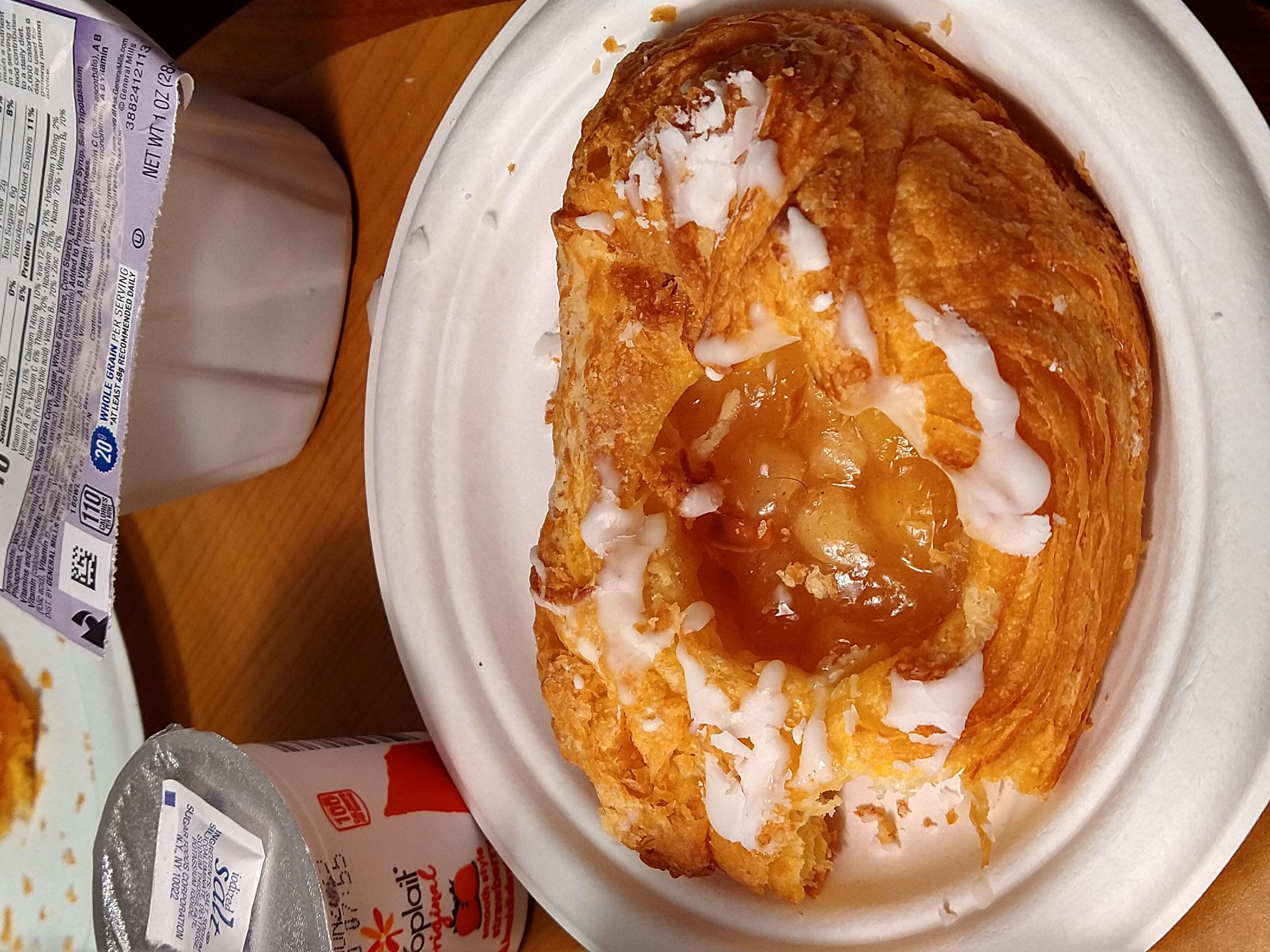 Hair found on our breakfast pastry 