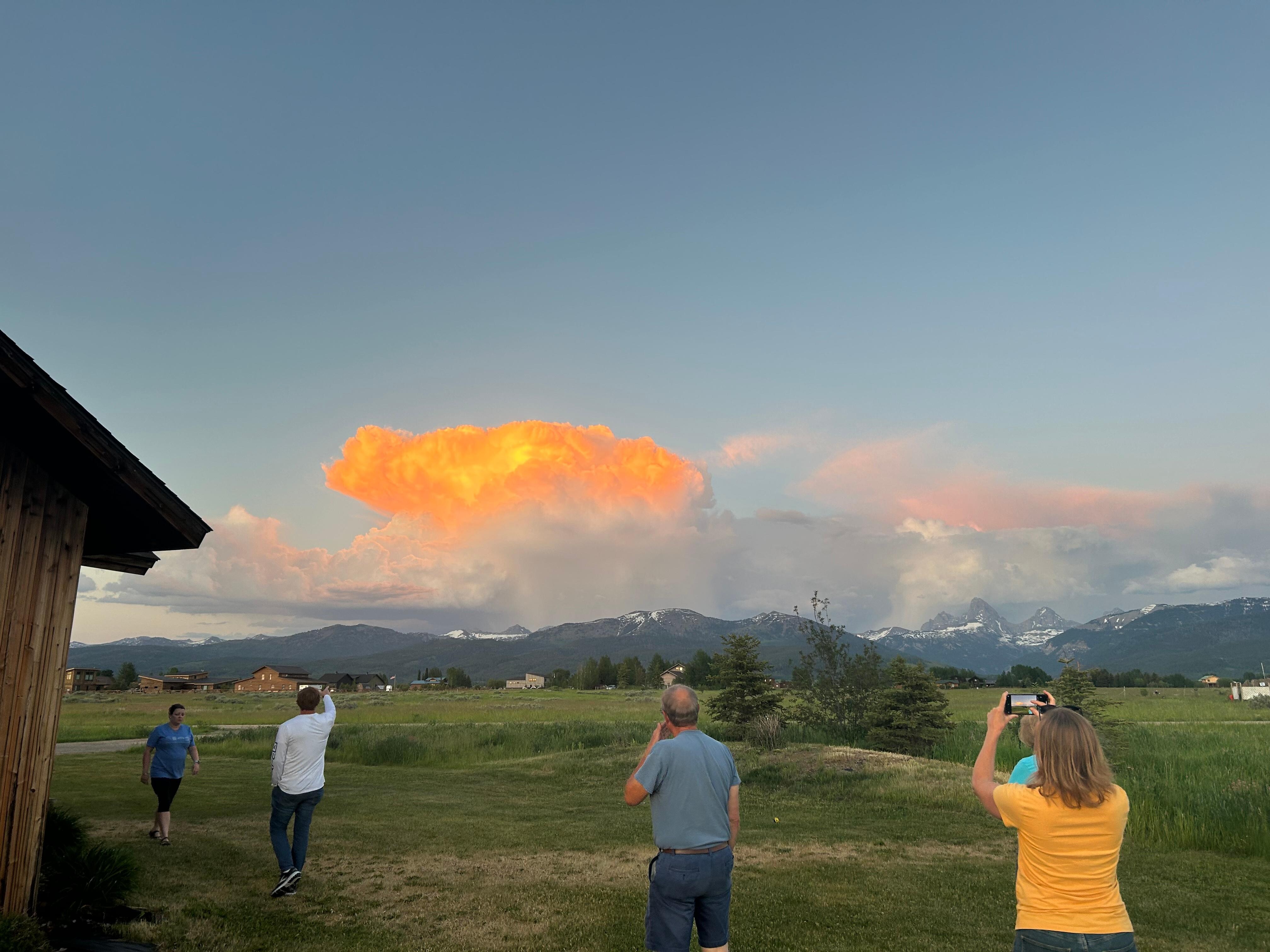 Getting pictures of evening view