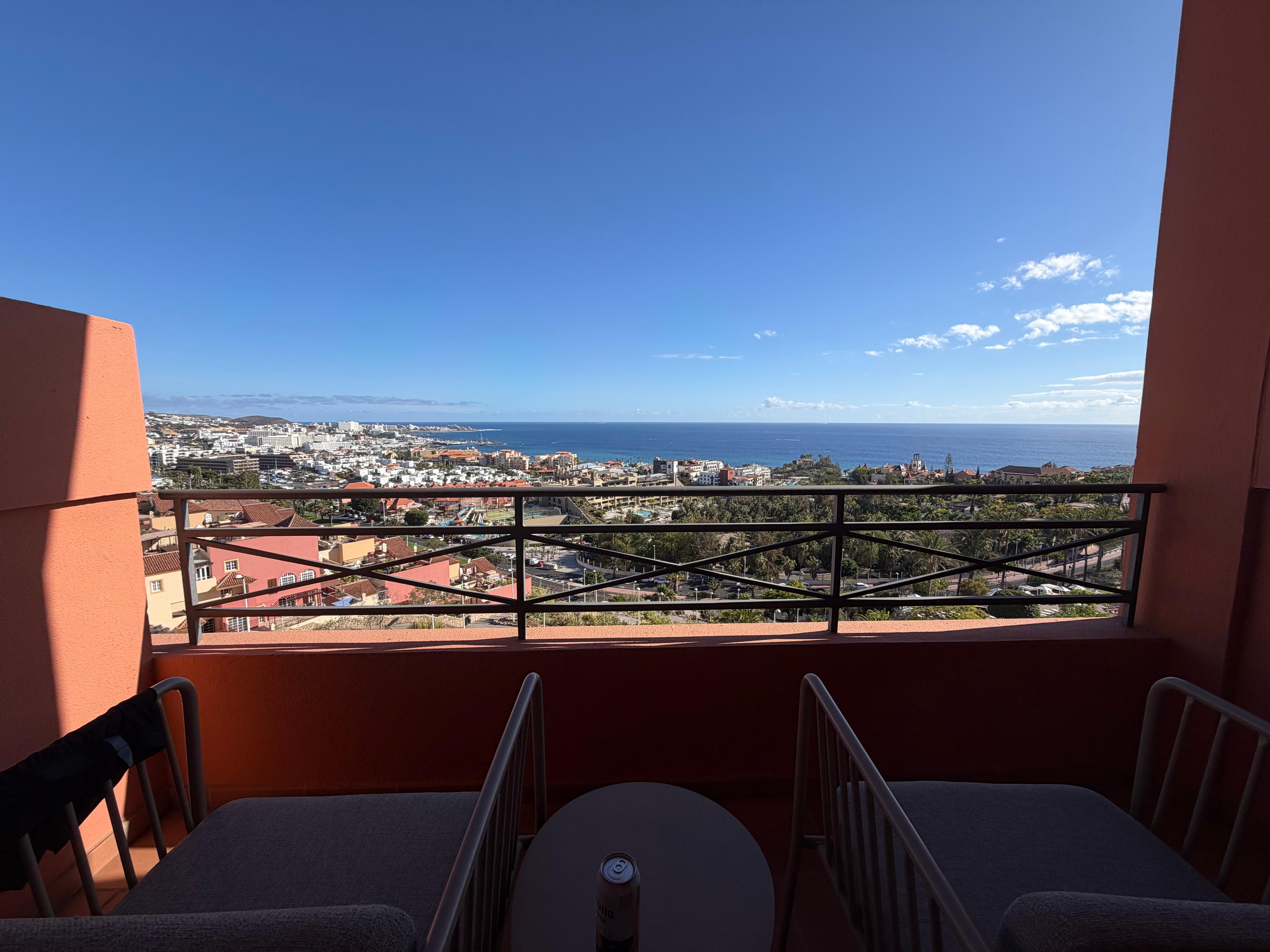 View from ocean view suite
