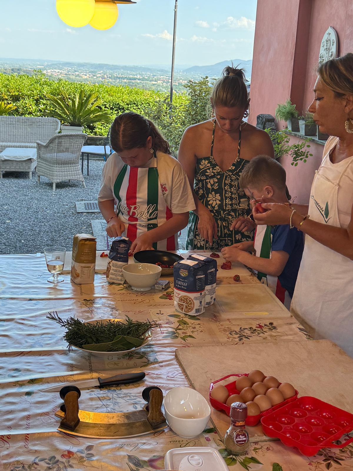 Cooking class at the villa