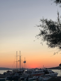 Sunset Agia Anna Port