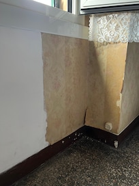 Peeling wallpaper