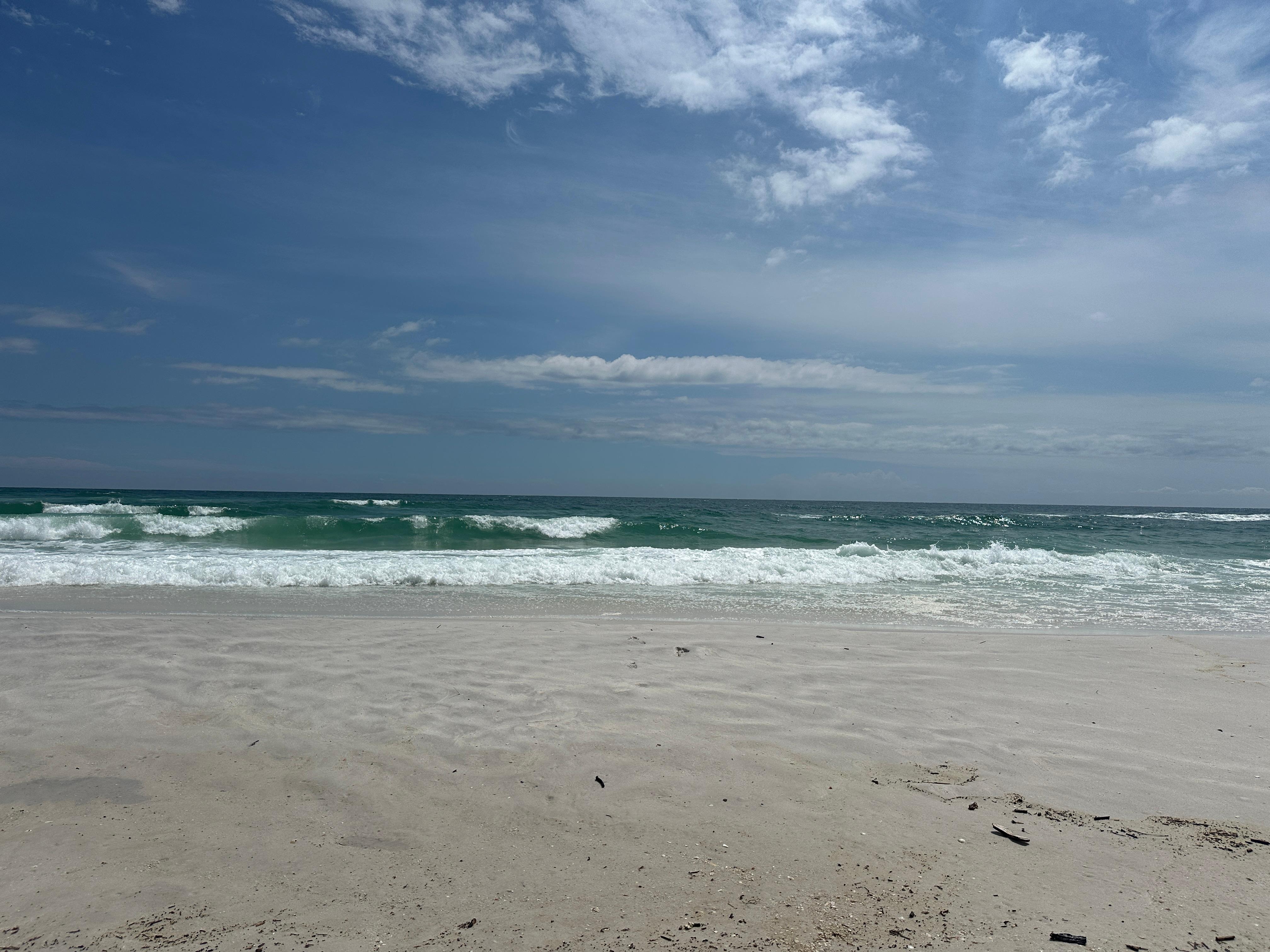 Beach across the street from Tristan Tower