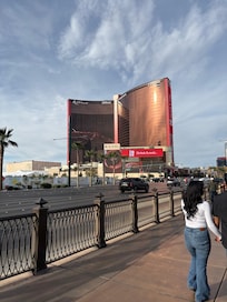 View of the huge resort from the strip