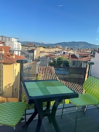 breakfast on the 5th floor balcony.