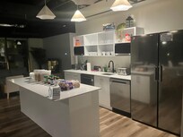 Free breakfast, set up for easy accessibility.