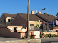 The view of the house from the beach.