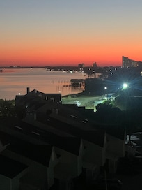 Sunrise view from the back balcony.