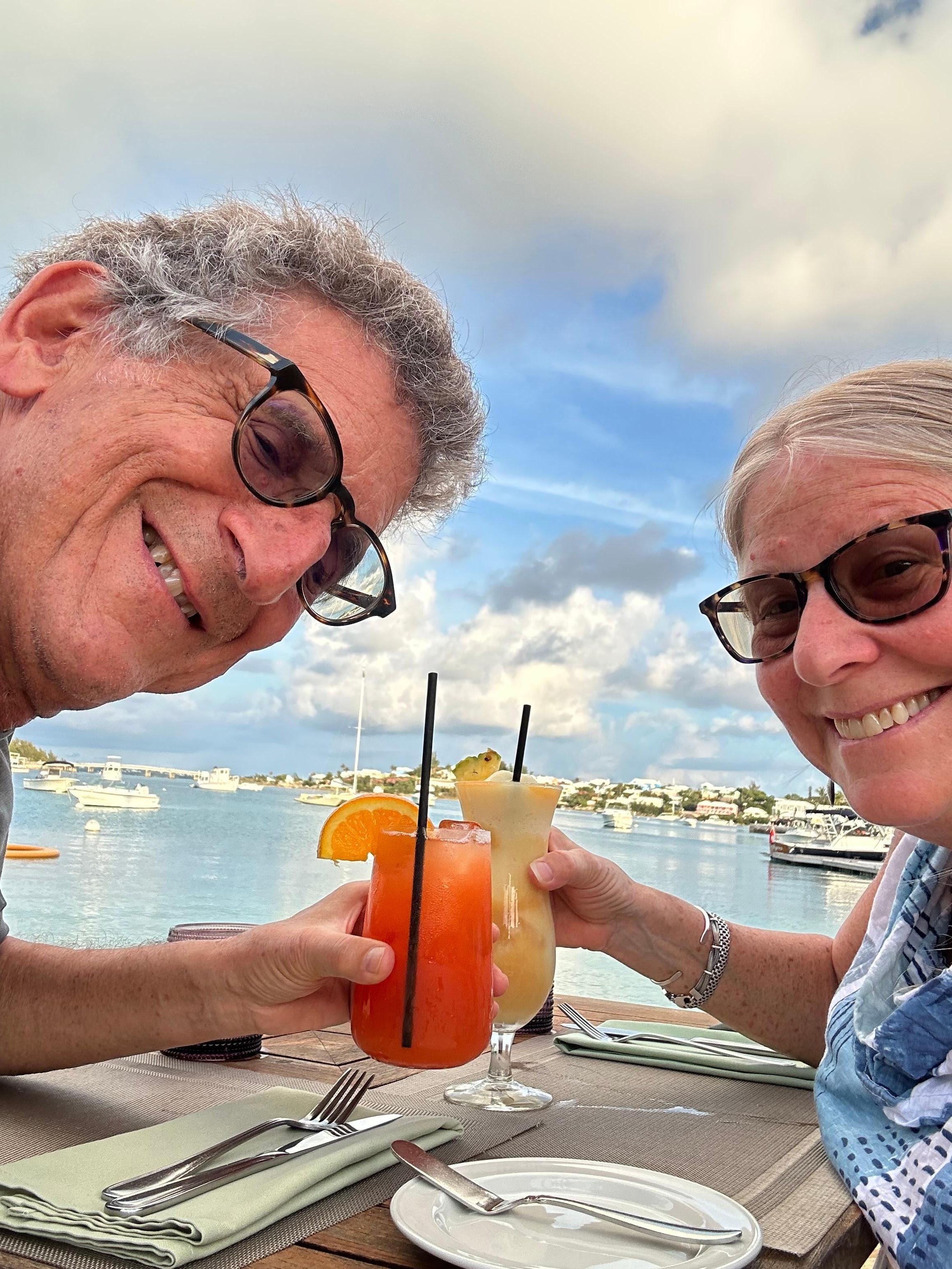 Dinner at Pastels, on the beach.