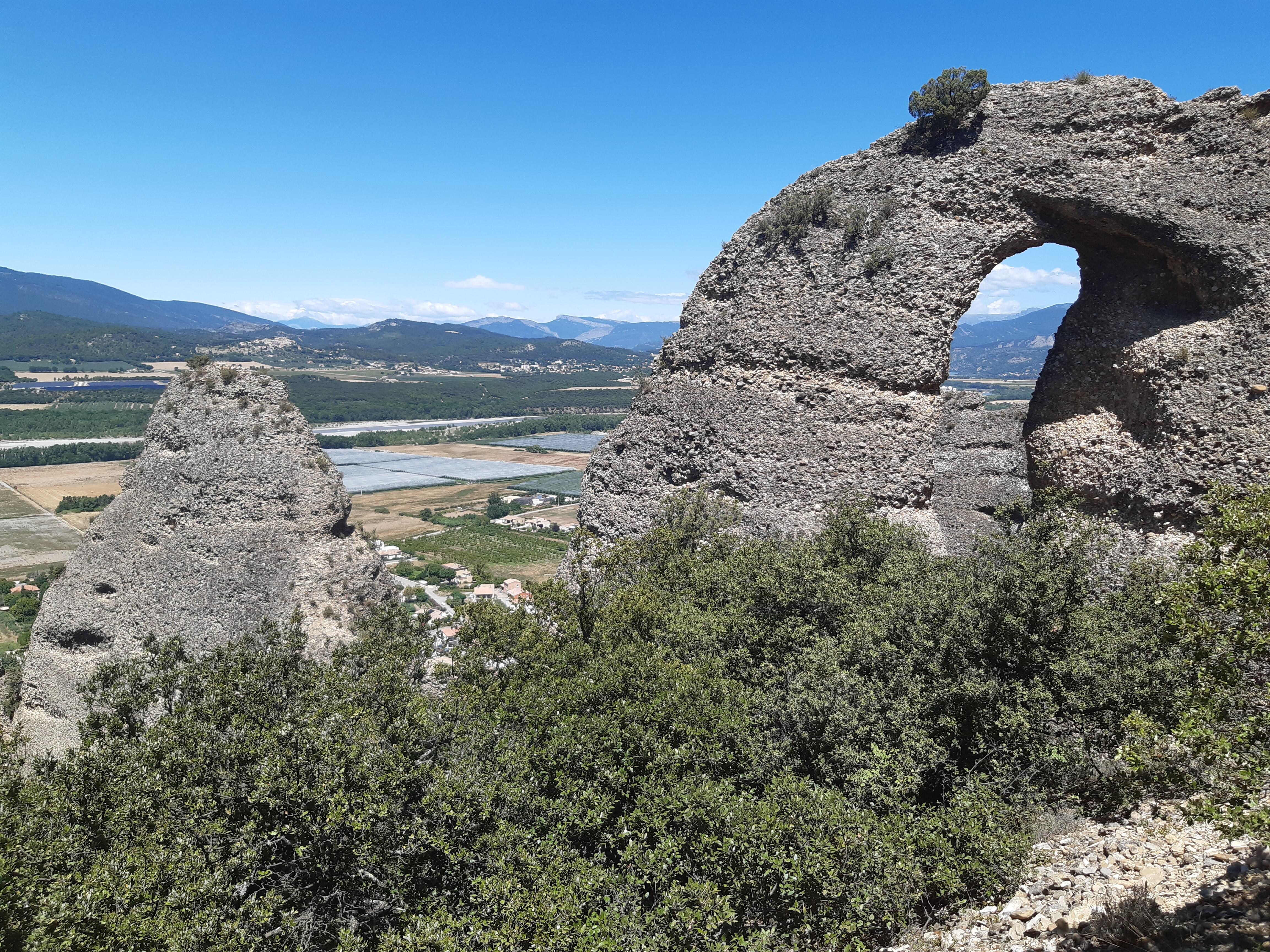 Vue du Pénitents des Mées 