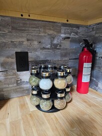 An incredible set of spices and ...a fire extinguisher for your safety