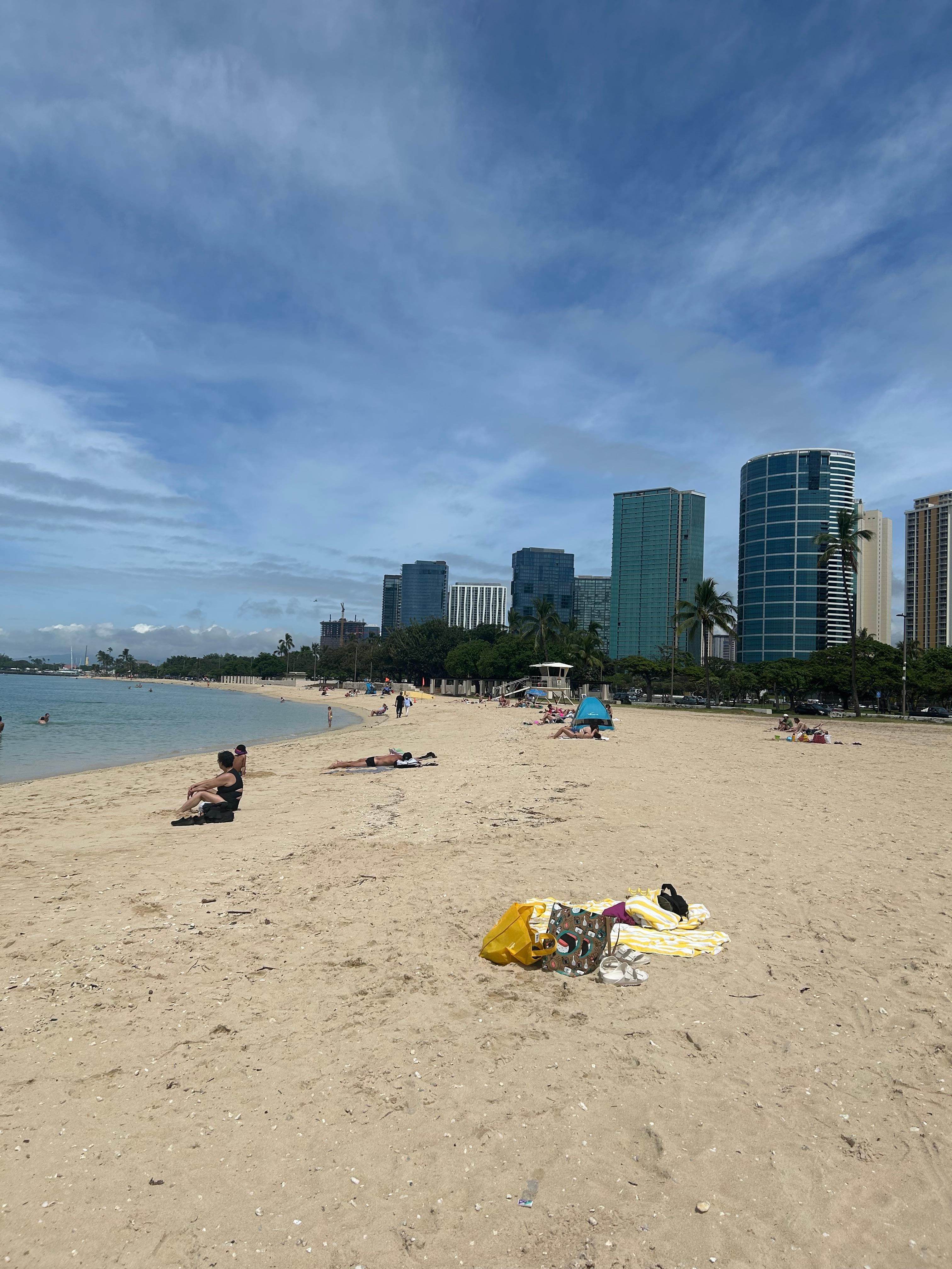 Close to Ala Moana beach park