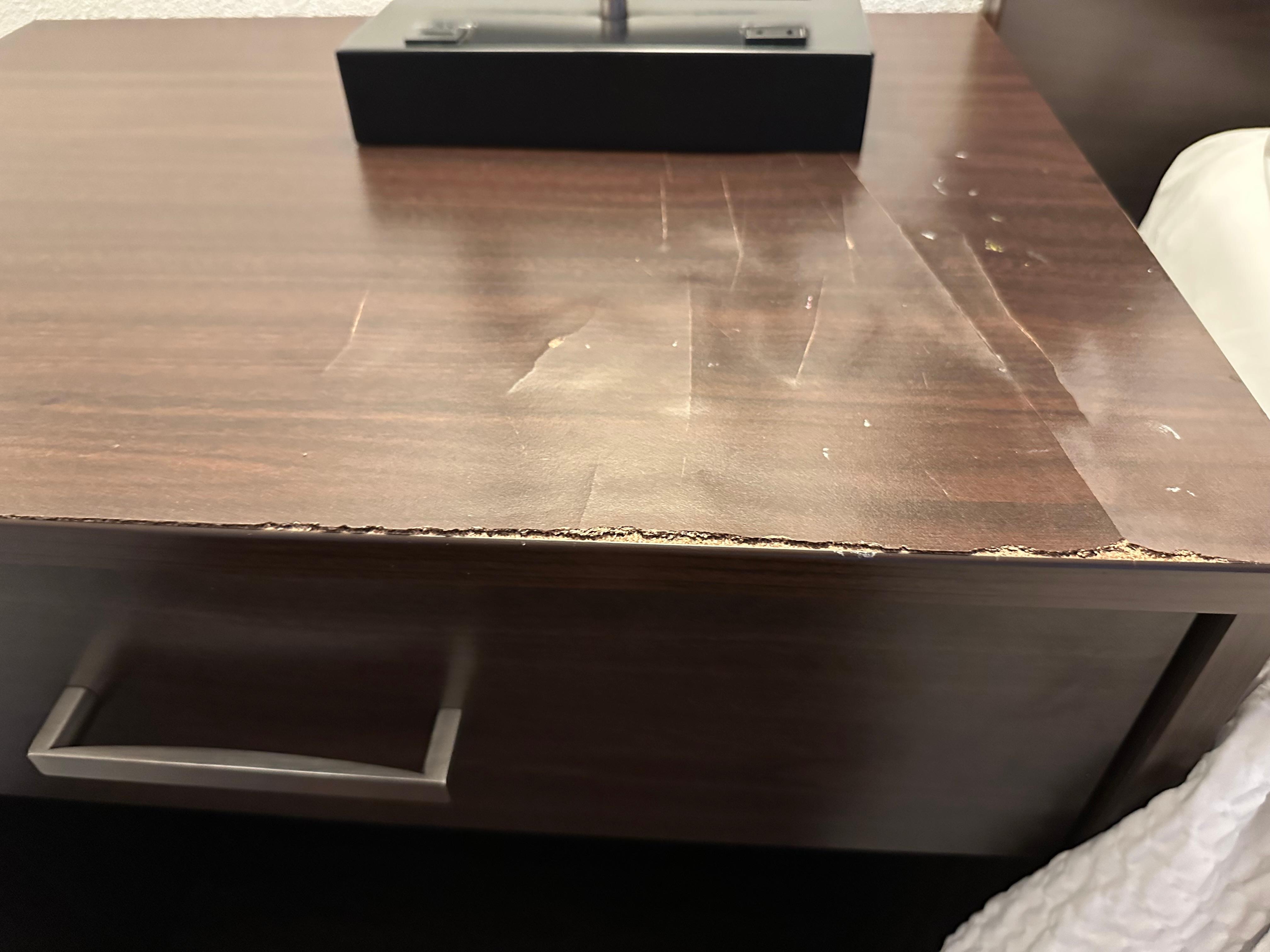 Damaged furniture 