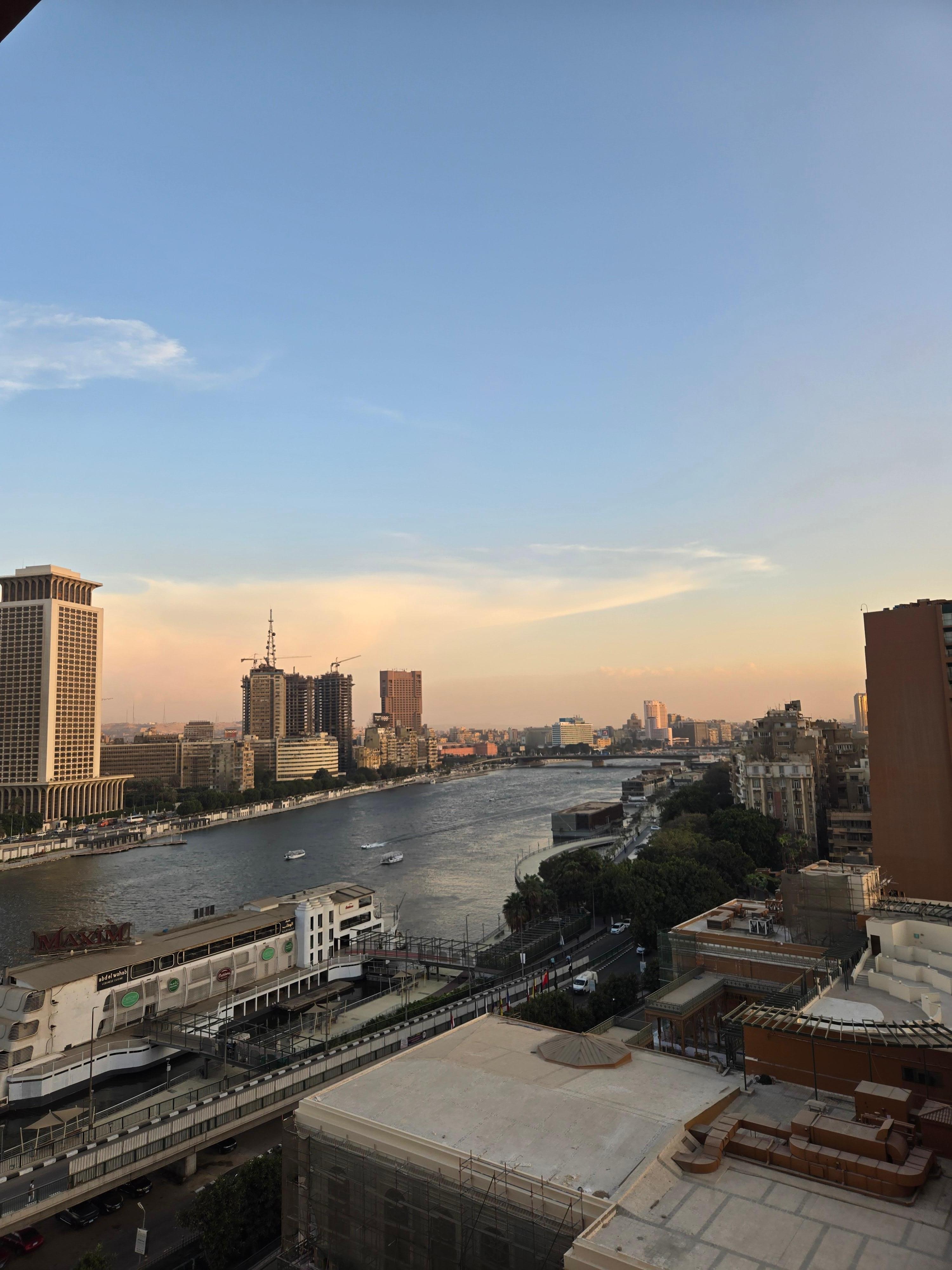 View of the Nile from our room