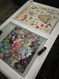 2 puzzles in the home. Everyone had fun putting them together