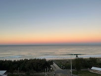 Beach view from apartment.