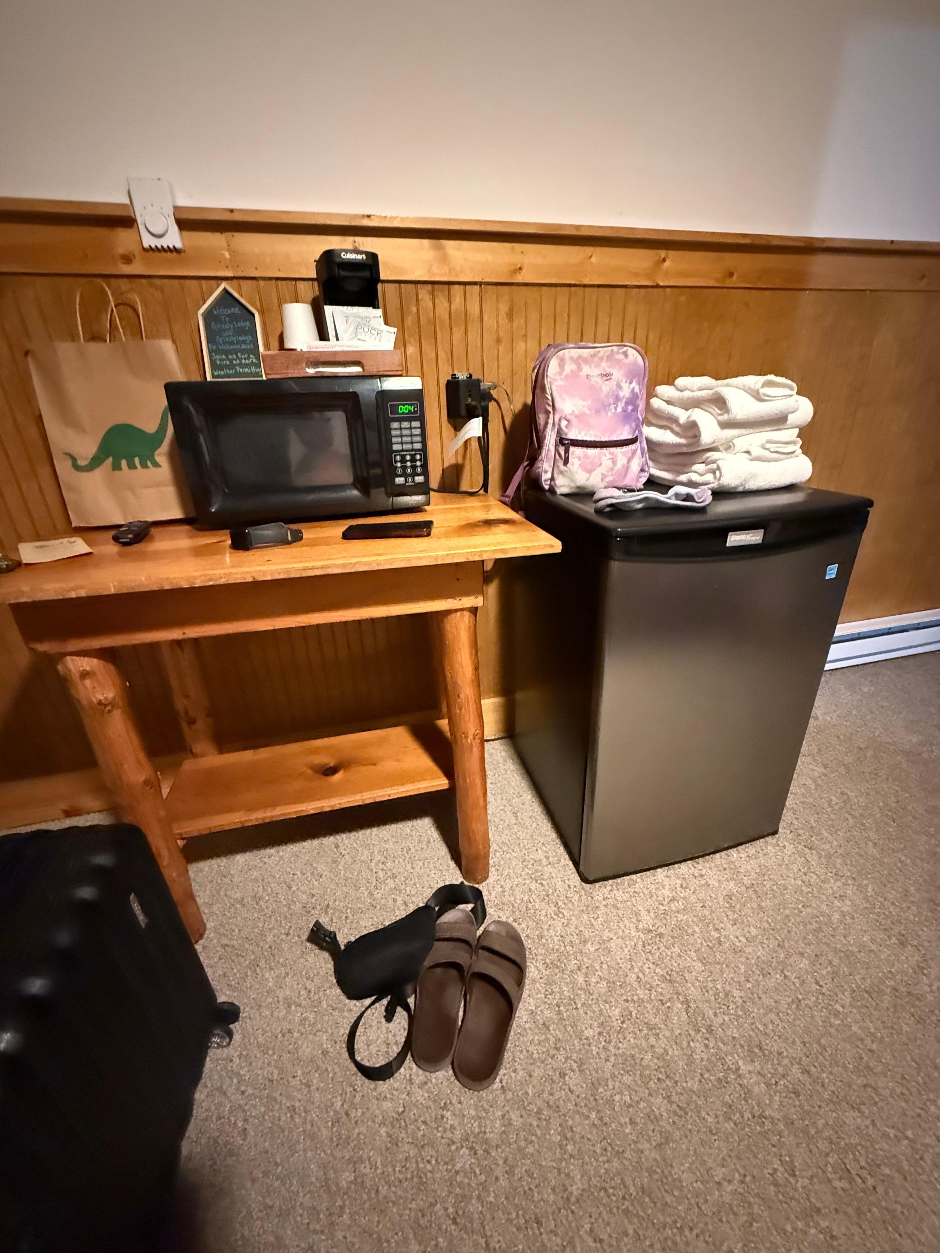 In the hallway of bedroom one